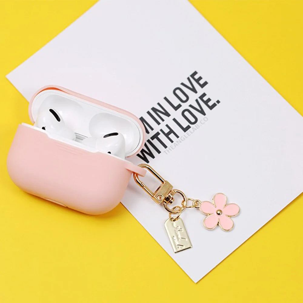 New Colord Enamel Cherry Blossom Keychains Ins Sweet Flower Keyring for Women Car Bag Pendant DIY Handmade Jewelry Gift